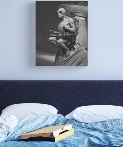 The Horror Dome Area 51 Alien Canvas Print Decorations 5 The Horror Dome Area 51 Alien Canvas Print Decorations