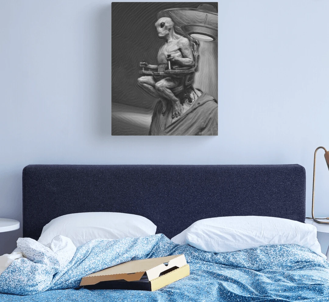 The Horror Dome Area 51 Alien Canvas Print Decorations 3 The Horror Dome Area 51 Alien Canvas Print Decorations