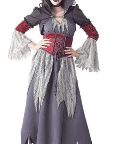 Morris "Banshee - Curly Grey Hair" Halloween Wig