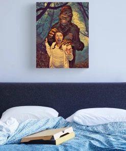 The Horror Dome Bigfoot Canvas Print Decorations