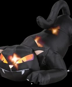Morris "Black Cat With Turning Head" Air-blown Inflatable Halloween Decoration