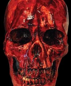 Morris Props "Bloody Resin Skull" Halloween Prop