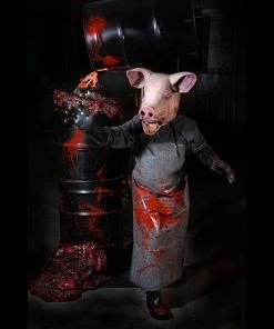 Distortions "Butcher Barrel Shocktronic" Live Actor Halloween Animatronic Animatronics