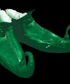 Morris "Classic Elf Shoes - Green" Christmas Costume Accessory