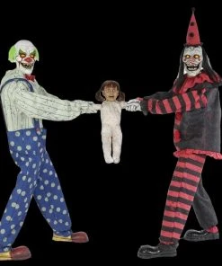 Morris "Clown Tug Of War" Electric Animated Halloween Prop Props