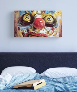 The Horror Dome Clownin Around Canvas Print