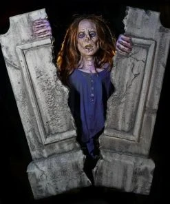 Distortions Props "Cracking Crypt Zombie" Static Graveyard Halloween Prop