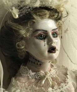 The Horror Dome Props "Creepy Porcelain Doll - Frankensteins Bride" HD Studios Halloween Prop 8 The Horror Dome Props