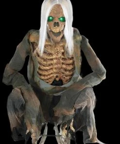 Morris "Crouching Bones" Electric Animated Skeleton Halloween Prop Props