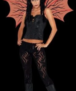 Morris "Demonette - Red W/Veins" Halloween Costume Wings