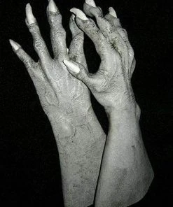 The Horror Dome Hands & Feet "Ghost Vampire Hands" Deluxe Latex Halloween Costume Gloves