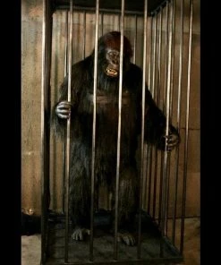 The Horror Dome Animatronics "Gorilla In A Cage" Professional Halloween Animatronic