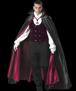 Morris Costumes "Gothic Vampire With Teeth" Costume (Adult Size)