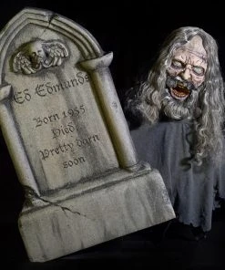Distortions "Gravestone Geezer" Static Halloween Prop Zombie Props
