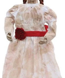 Morris "Grim Girl" Creepy Haunted Doll Halloween Prop