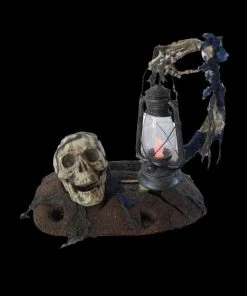 Morris "Groundbreaker Skeleton With Lantern Graveyard" Halloween Prop