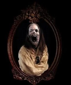 Night Frights Zombie Props "Haunted Mirror - Zombie Asylum" Professional Animated Halloween Decoration