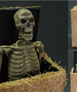 DC Props "Hay Bale Popper" Skeleton Halloween Animatronic Animatronics