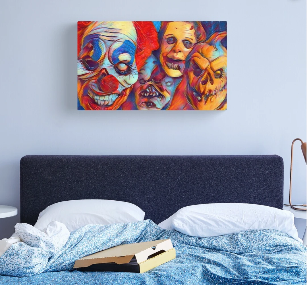 The Horror Dome Horror Faces Canvas Print Decorations 1 The Horror Dome Horror Faces Canvas Print Decorations