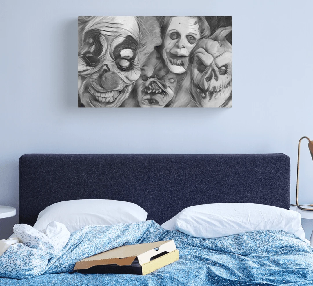The Horror Dome Horror Faces Canvas Print Decorations 3 The Horror Dome Horror Faces Canvas Print Decorations