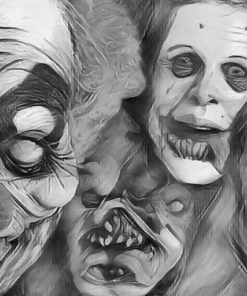 The Horror Dome Horror Faces Poster