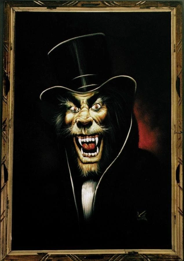 Morris Props "Howling Harry Painting" Haunted House Decoration 1 Morris Props "Howling Harry Painting" Haunted House Decoration