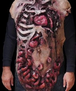 The Horror Dome Hands & Feet Movie Quality Gutted Zombie Chest" Halloween Costume Accessory