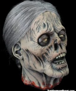 The Horror Dome "Mrs. Bates" Severed Head HD Studios Ultra Realistic Halloween Prop Props