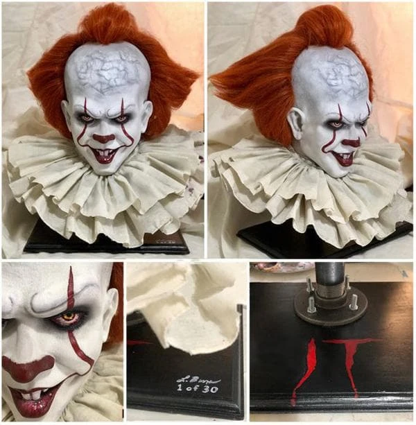 LB 3D Designs "Pennywise IT" Collector's Bust Halloween Decoration - Limited Run Of 30 Units 4 LB 3D Designs "Pennywise IT" Collector's Bust Halloween Decoration - Limited Run Of 30 Units