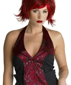 Morris "Razor Pixie - Black & Purple" Halloween Wig Accessories