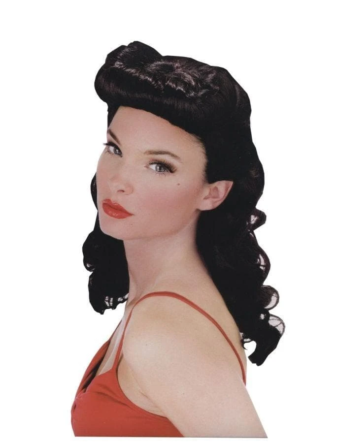 Morris "Retro-Style Pin Up Babe" Halloween Wig Accessories 1 Morris "Retro-Style Pin Up Babe" Halloween Wig Accessories