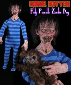 The Horror Dome Props "Robbie Rotten Zombie Kid" HD Studios Halloween Prop