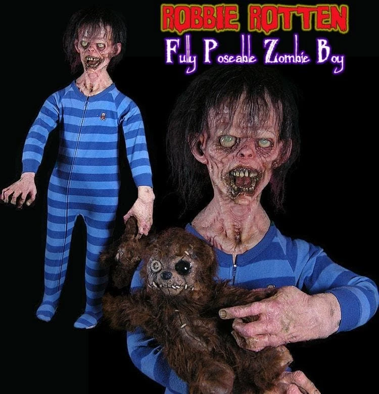 The Horror Dome Props "Robbie Rotten Zombie Kid" HD Studios Halloween Prop 2 The Horror Dome Props "Robbie Rotten Zombie Kid" HD Studios Halloween Prop