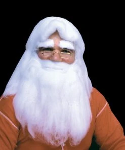 Morris "Santa Wig And Beard - Cotton" Christmas Costume Accessory Accessories