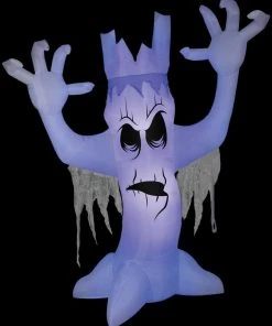 Morris "Scary Tree With Black Light Effect" Air-Blown Inflatable Halloween Decoration Decorations