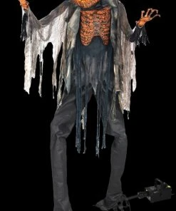 Morris Props "Scorched Scarecrow" Halloween Prop With Fog Machine