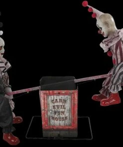 Morris "See Saw Clowns" Electric Halloween Animated Prop Props