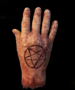SpellBound FX And Art "Severed Male Hand With Pentagram - Silicone" Human Body Part Halloween Prop
