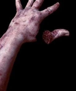 SpellBound FX And Art "Severed Silicone Arm With Magnetic Thumb" Bloody Body Part Halloween Prop Props