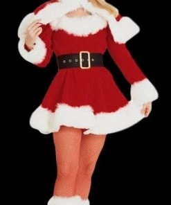 Morris "Sexy Miss Santa - Adult Small" Costume Costumes