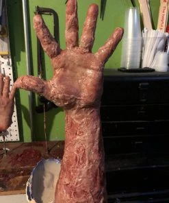 SpellBound FX And Art "Silicone Burned Male Arm" Body Part Halloween Prop Props