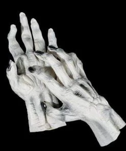 Morris Hands & Feet "Skeleton Deluxe Latex Hands" Halloween Costume Gloves