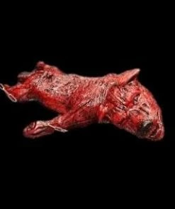 The Horror Dome Props "Skinned Zombie Dog" Bloody Animal Prop