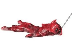 The Horror Dome Props "Skinned Zombie Dog" Bloody Animal Prop