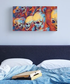 The Horror Dome Skull Canvas Print