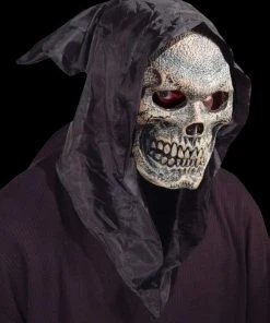 Morris "Skull Hooded Flexi Face" Mask Scary Masks