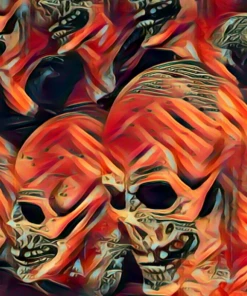 The Horror Dome Decorations Skull Poster