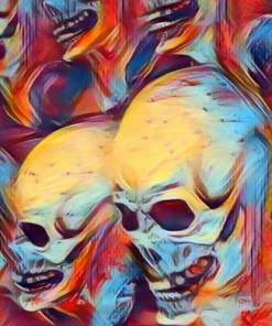 The Horror Dome Decorations Skull Poster