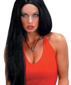 Morris "Straight Black" Halloween Wig - 24'