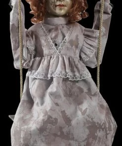Morris "Swinging Decrepit Doll" Electric Animated Halloween Prop